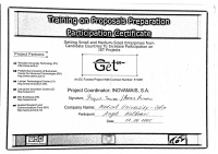 Proposals Preparation Certificate (image)